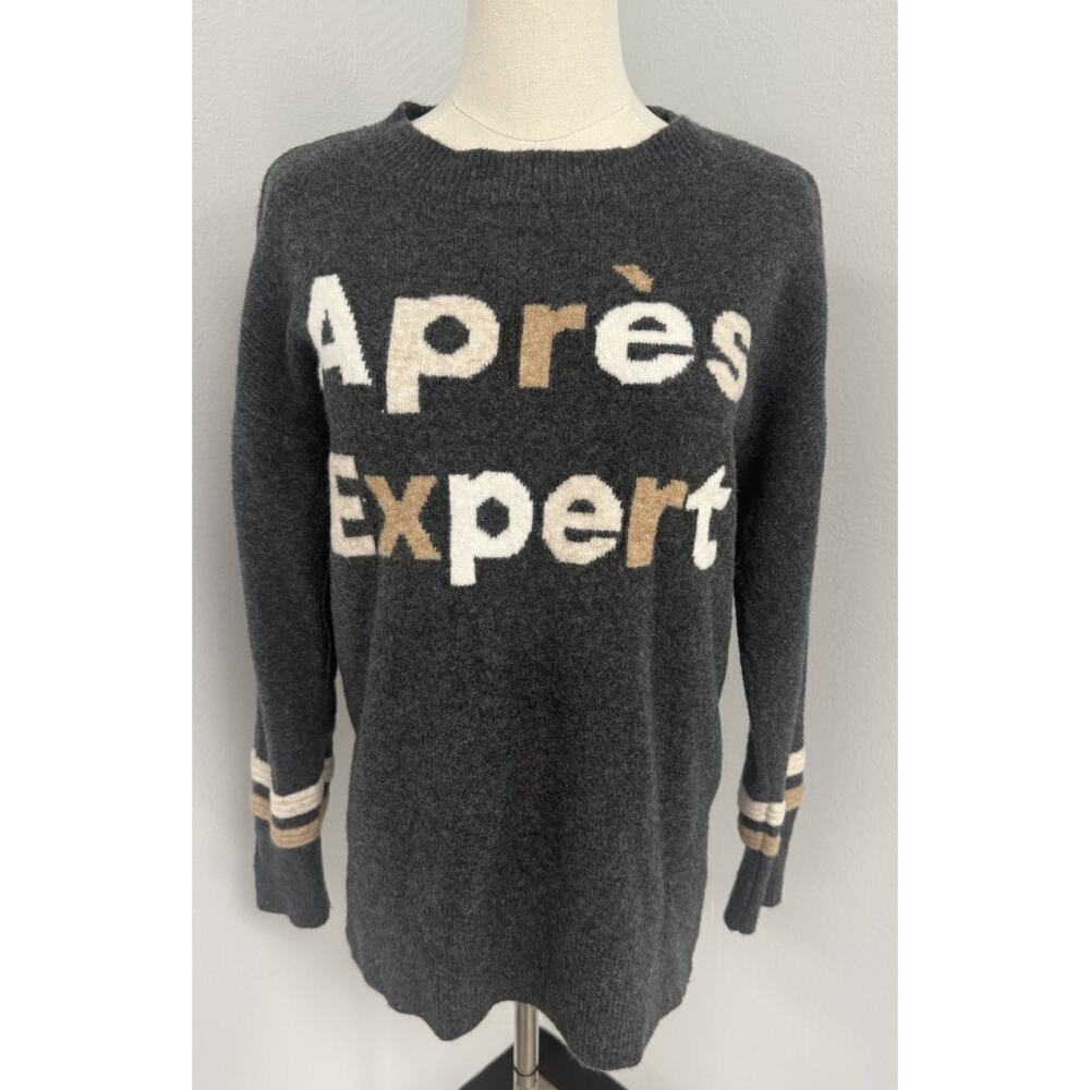 Loft / Lou & Grey Women's Ski Express Gray Cozy Sweater Size Small - Picture 2 of 6